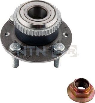 Ступичный подшипник (комплект) NTN / SNR задний для Kia Sephia I 1993-1997. Артикул R189.03
