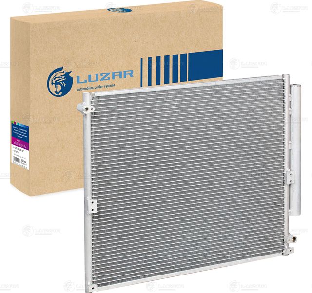 Радиатор кондиционера (конденсатор) Luzar для Toyota Land Cruiser Prado 120 2002-2010. Артикул LRAC 1952