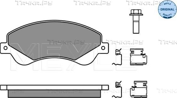 Тормозные колодки Meyle Original передние для Ford Transit VII 2006-2014. Артикул 025 244 8518/W