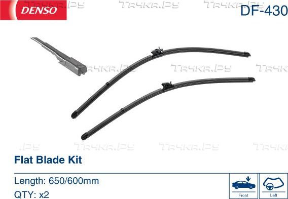 Щетки стеклоочистителя (дворники) Denso. Артикул DF-430