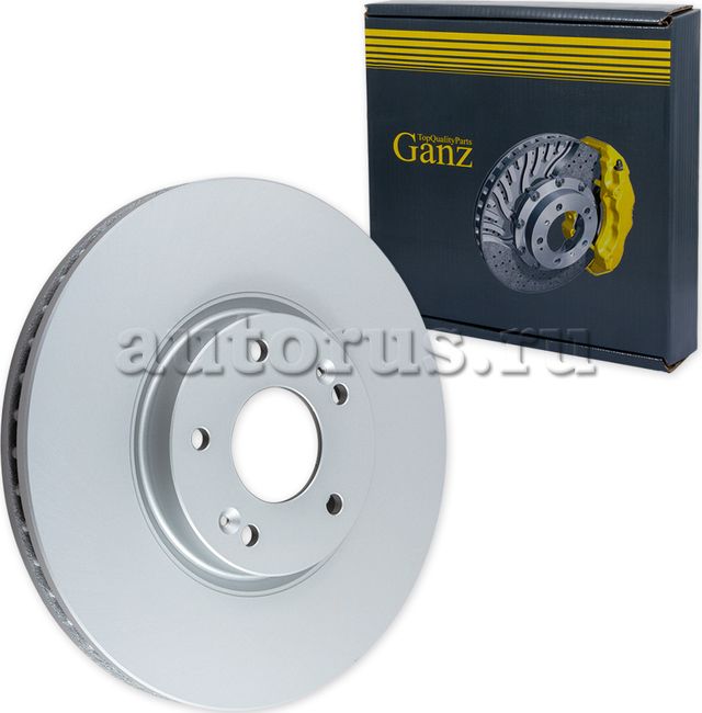 Диск тормозной передний с покрытием (Ganz). Артикул GIJ06112