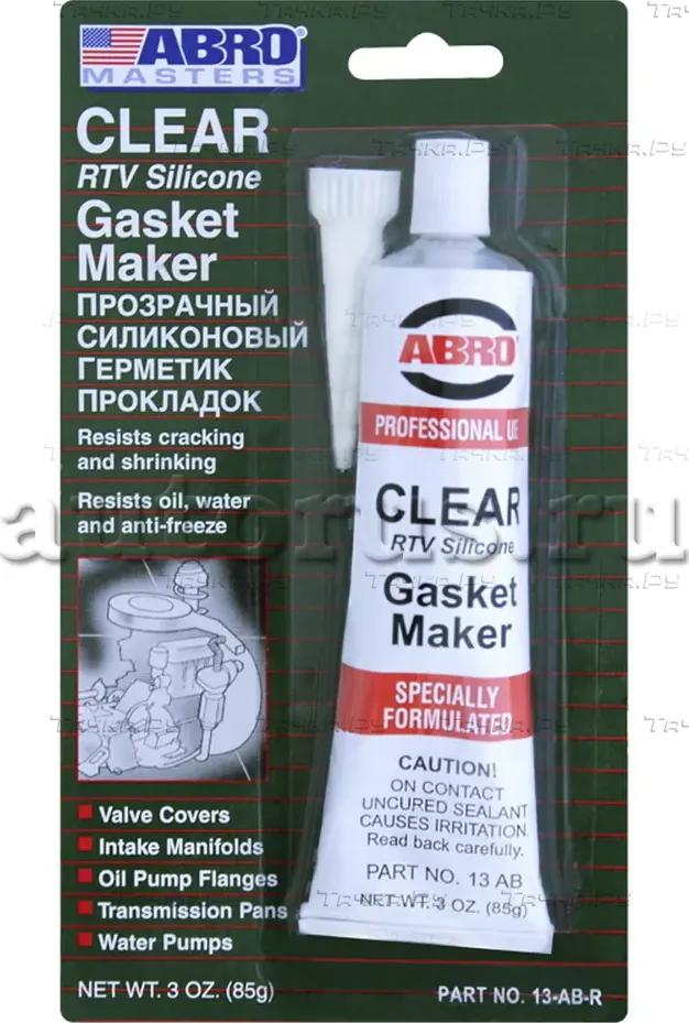 Герметик силиконовый (Abro). Артикул 13-AB-R