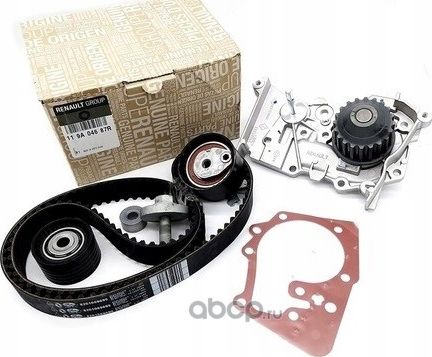 Помпа (водяной насос) с комплектом ремня ГРМ Renault для Renault Laguna II 2005-2007. Артикул 119A04687R