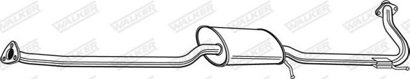 Глушитель Walker для Honda Accord VI 1998-2002. Артикул 22170