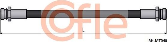 Тормозной шланг Cofle. Артикул 92.BH.MT040