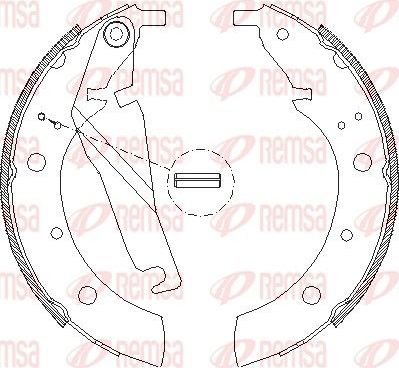 Тормозные колодки Remsa. Артикул 4173.00