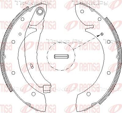 Тормозные колодки Remsa задние для Renault Megane I 1999-2003. Артикул 4396.02