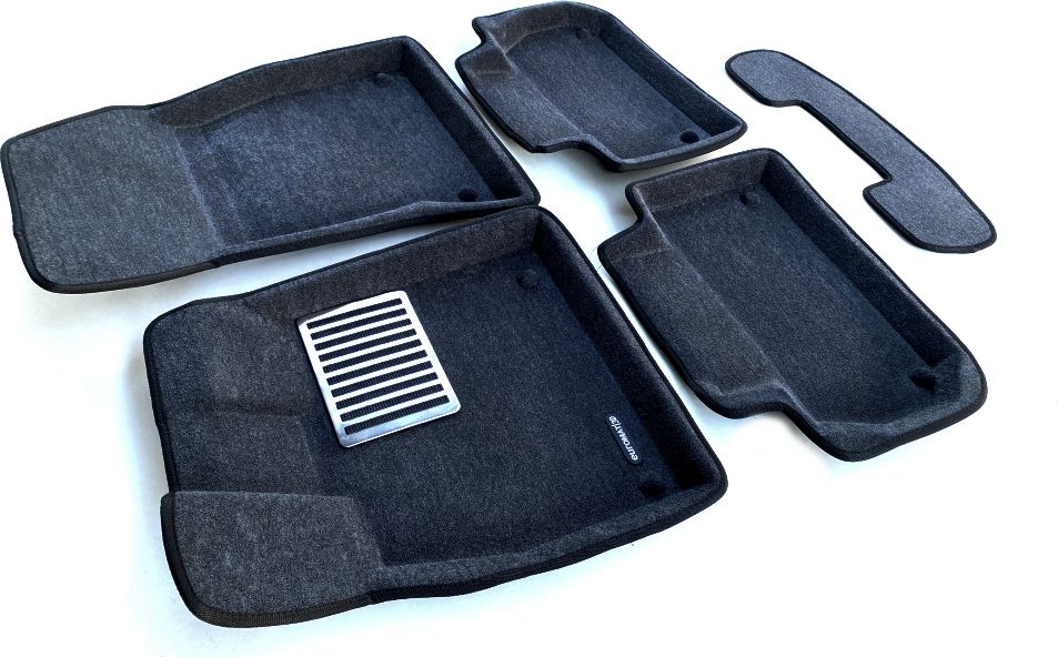 Коврики текстильные Euromat 3D Lux для салона Audi Q5 II 2017-2026 СЕРЫЕ. Артикул EM3D-001101G