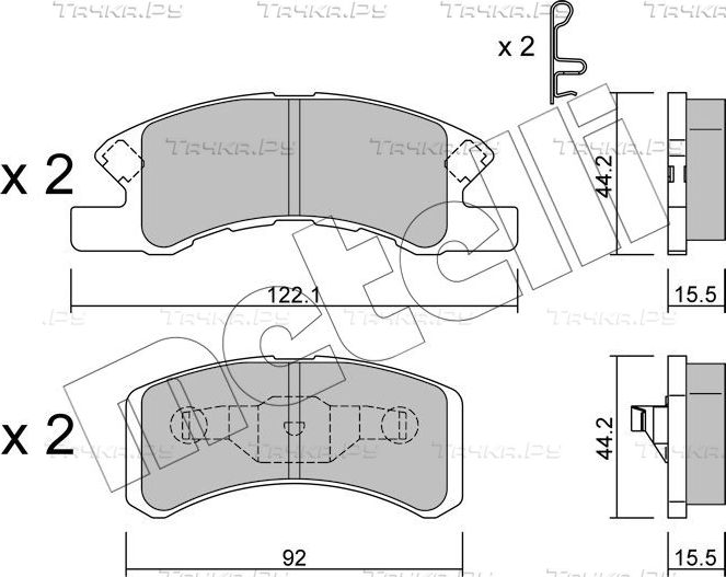 Тормозные колодки Metelli. Артикул 22-0605-0