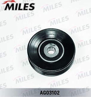 Натяжной ролик (натяжитель) приводного поликлинового ремня Miles для Toyota Picnic I 1997-2001. Артикул AG03102