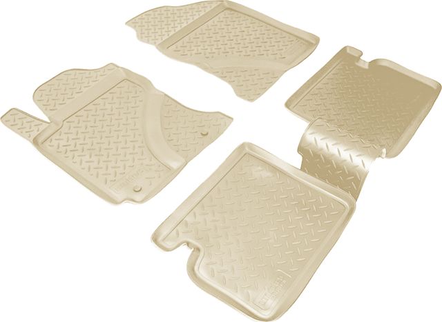 Коврики Норпласт для салона Toyota Corolla E120 2001-2006. БЕЖЕВЫЕ. Артикул NPL-Po-88-11Beige