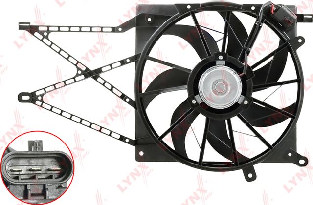 Вентилятор радиатора двигателя LYNXauto. Артикул RF-1637