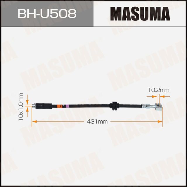 Шланг тормозной MASUMA OPEL- /front/ ASTRA-J. Артикул BHU508