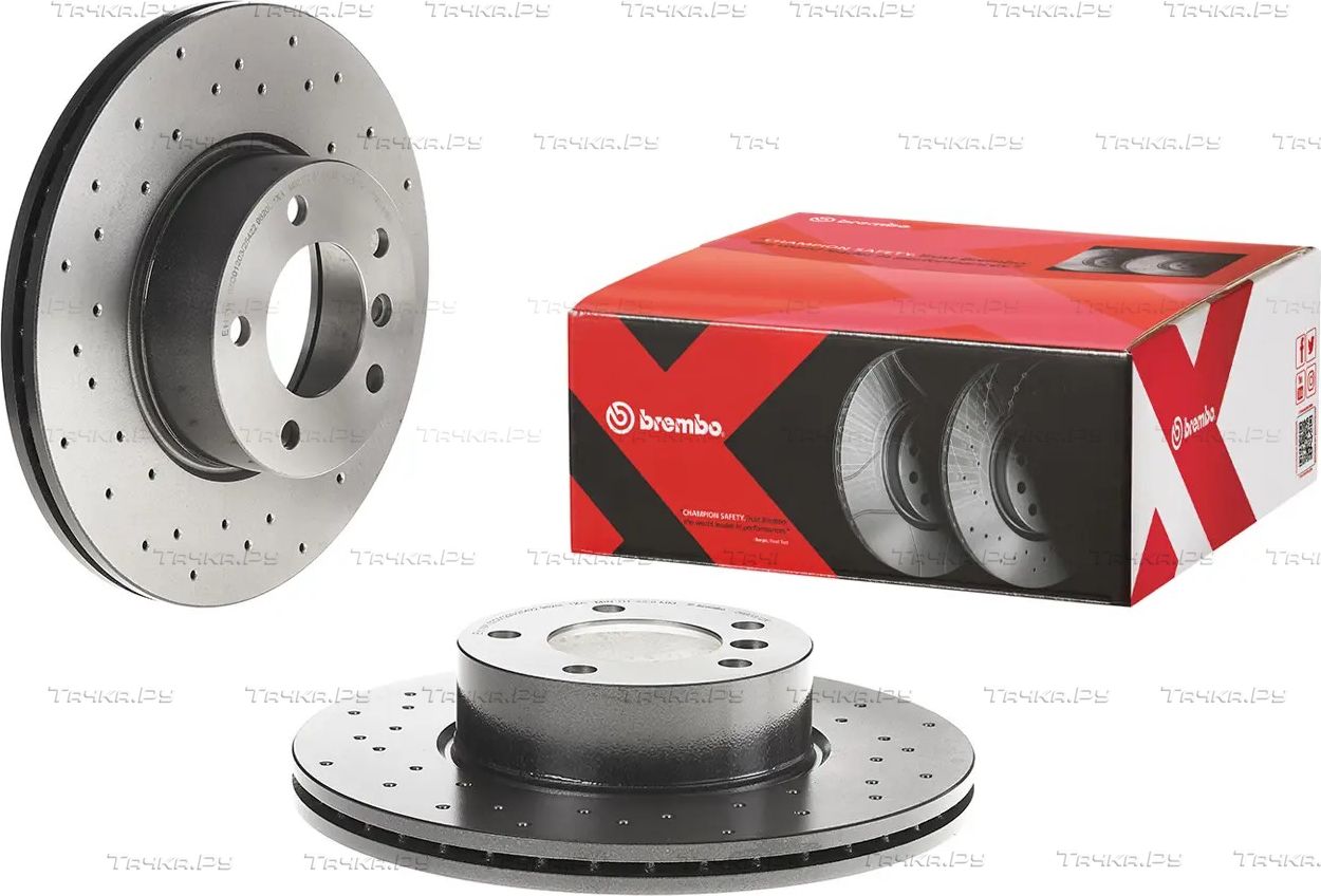 Тормозной диск Brembo XTRA LINE - Xtra передний для BMW 4 F32/F33/F36 2013-2026. Артикул 09.B337.2X