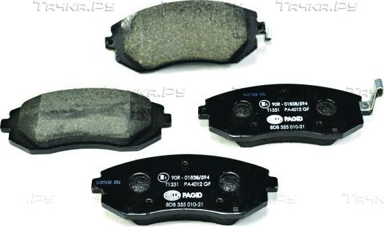 Тормозные колодки Hella передние для Subaru Forester III 2008-2010. Артикул 8DB 355 010-211