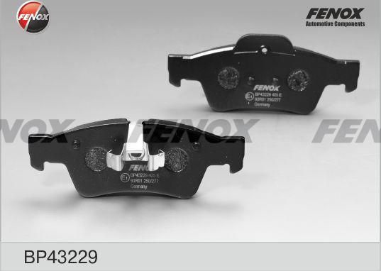 Тормозные колодки Fenox задние для Mercedes-Benz SL-Класс V (R230) 2003-2012. Артикул BP43229
