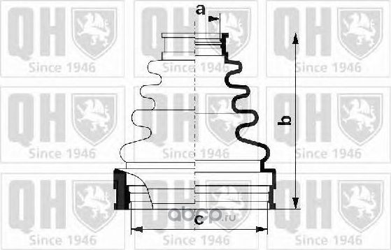 Пыльник шрус, комплект_(QJB1048 QUINTON HAZELL) (QH). Артикул QJB1048