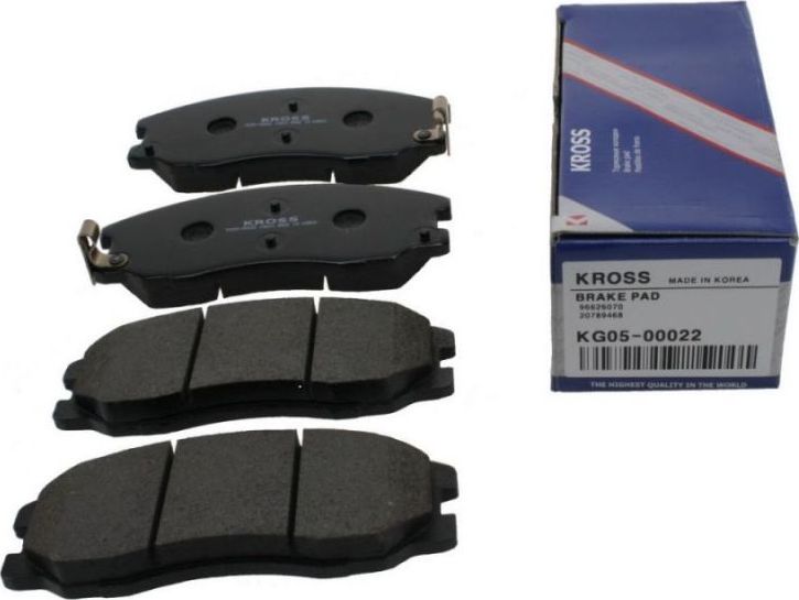 КОЛОДКИ ТОРМОЗНЫЕ ПЕРЕДНИЕ (Kross). Артикул KG0500022