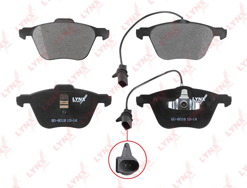 Тормозные колодки LYNXauto. Артикул BD-8018