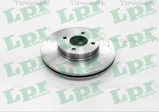 Тормозной диск LPR передний для Nissan Micra K13 2010-2016. Артикул N2027V