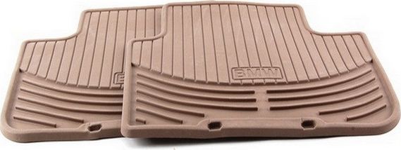 Коврики BMW (OEM) оригинальные для салона BMW 1 E87 2004-2011 задние. Цвет бежевый. Артикул 51470429187