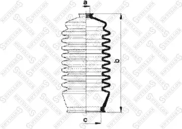 Пыльник рулевой рейки Stellox. Артикул 14-98039-SX