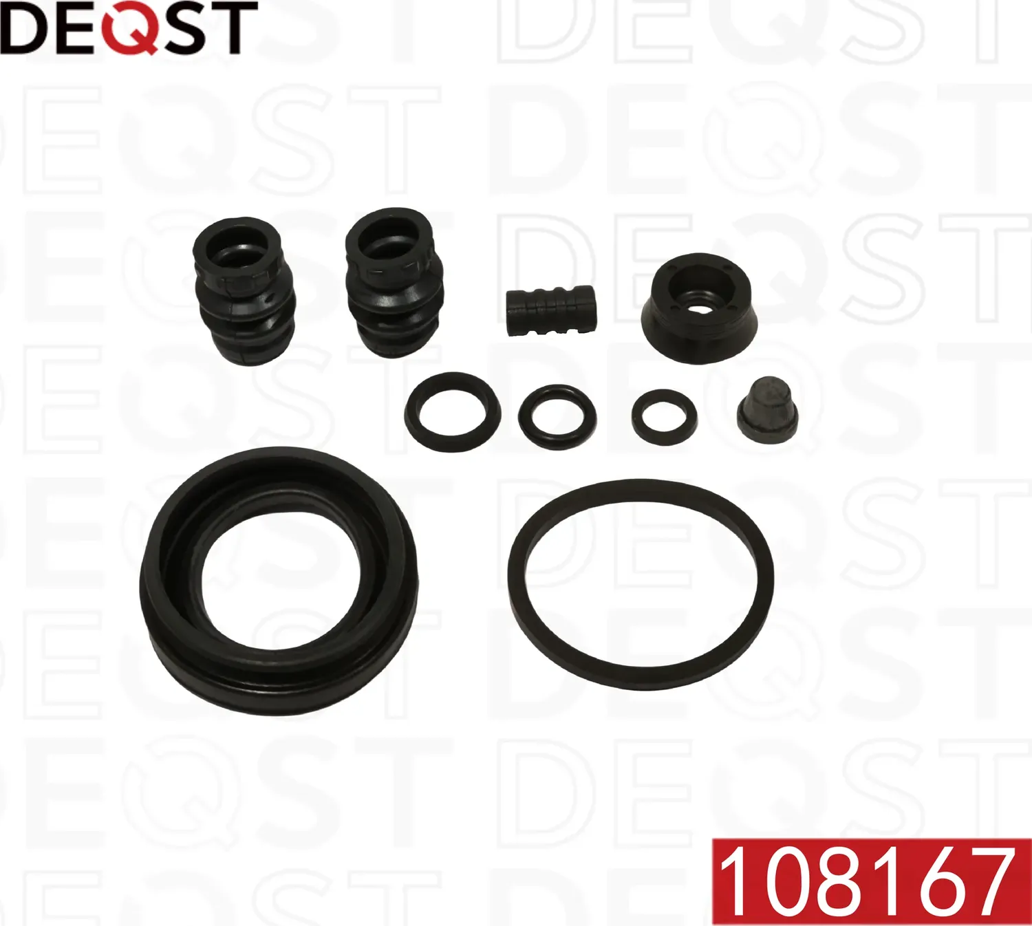 Ремкомплект тормозного суппорта заднего (для поршня O 38mm  суппорт TRW/Mando). NISSAN Almera (N16)  (Deqst). Артикул 108167