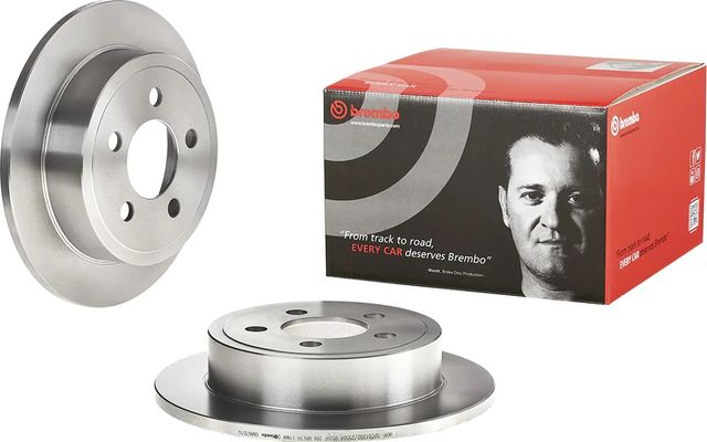 Тормозной диск Brembo задний для Jeep Cherokee III (KJ) 2001-2008. Артикул 08.A636.10