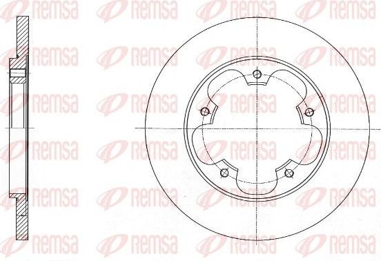 Тормозной диск Remsa. Артикул 61567.00
