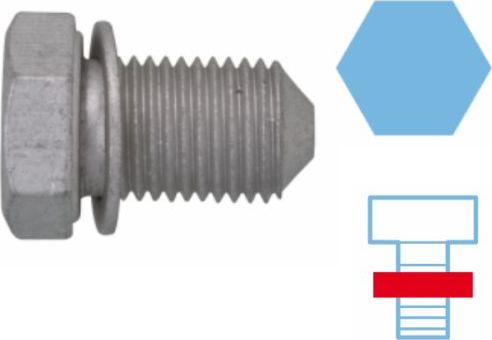 Сливная пробка масляного поддона двигателя Corteco. Артикул 220125S