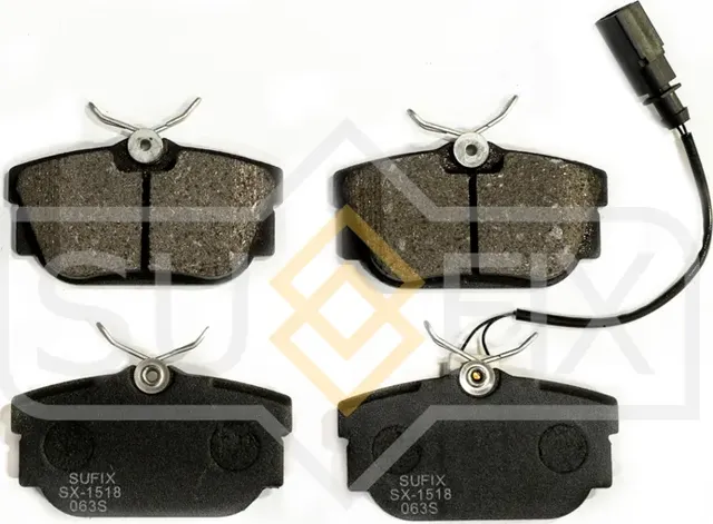 Колодки тормозные дисковые задние правые/левые VOLKSWAGEN TRANSPORTER IV Van 199 (Sufix). Артикул SX1518