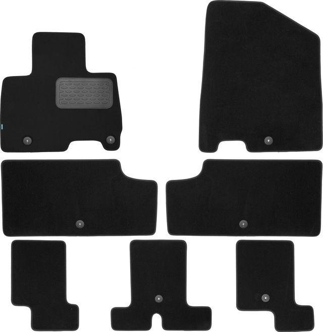 Коврики текстильные Klever Premium для салона Kia Carnival IV Premium+ 7 мест 2021-2026. Артикул KLEVER0302507022110kh