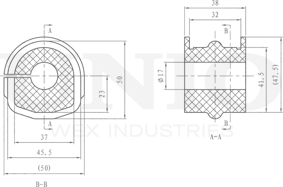 Втулка стабилизатора (Unio). Артикул RMP-10003