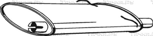 Глушитель (задняя часть) Bosal (Бельгия). Артикул 235-021