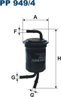Топливный фильтр Filtron. Артикул PP 949/4