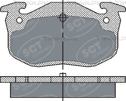 Тормозные колодки SCT-Germany передние для Peugeot 205 1983-1994. Артикул SP 190 PR