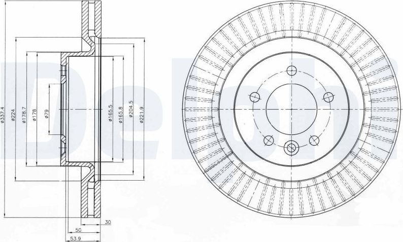 Тормозной диск Delphi. Артикул BG9926