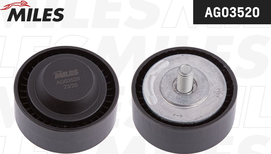 Направляющий (ведущий) ролик приводного клинового ремня Miles. Артикул AG03520