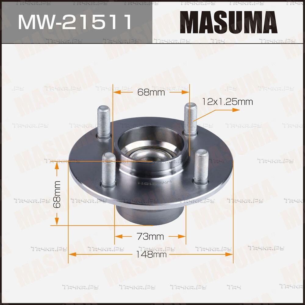 Ступичный подшипник (комплект) Masuma. Артикул MW-21511