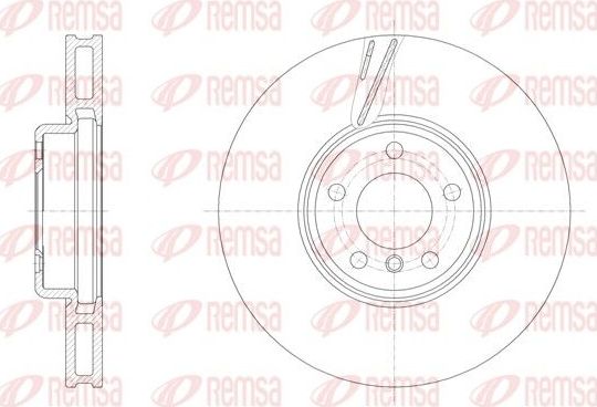 Тормозной диск Remsa. Артикул 61552.10