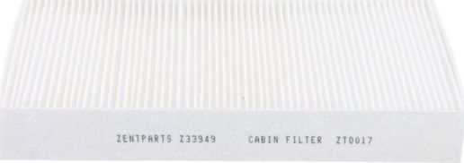 Салонный фильтр Zentparts. Артикул Z33949