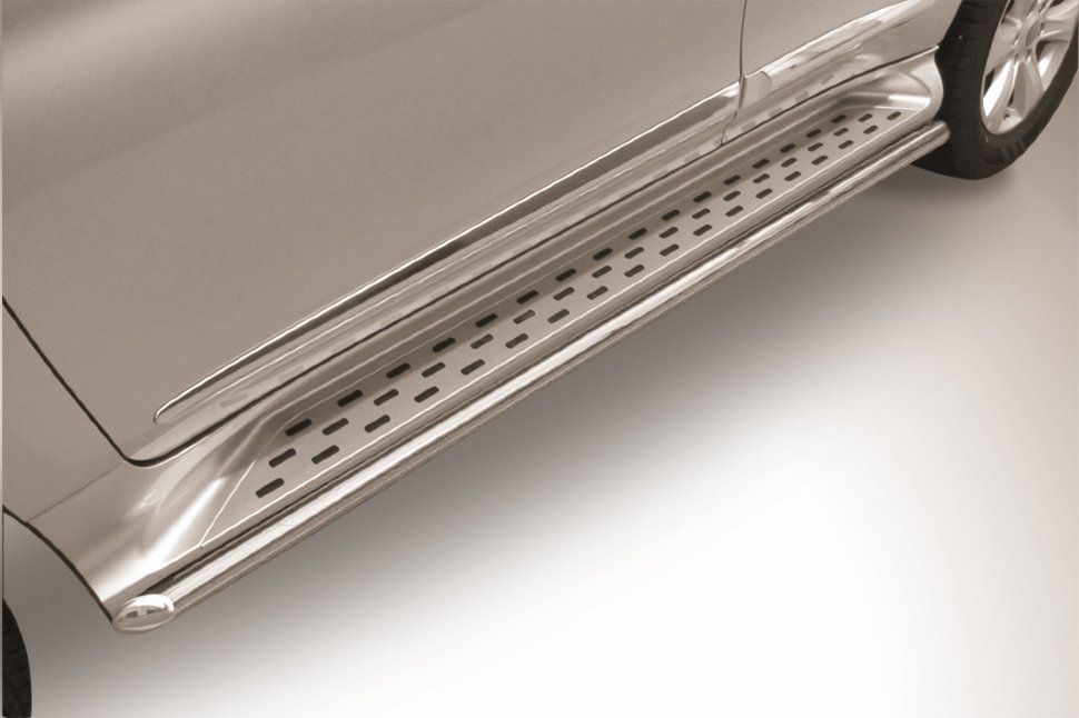 Защита порога Slitkoff d42 для Haval H9 I рестайлинг 2017-2026. Артикул HavH9-17-007