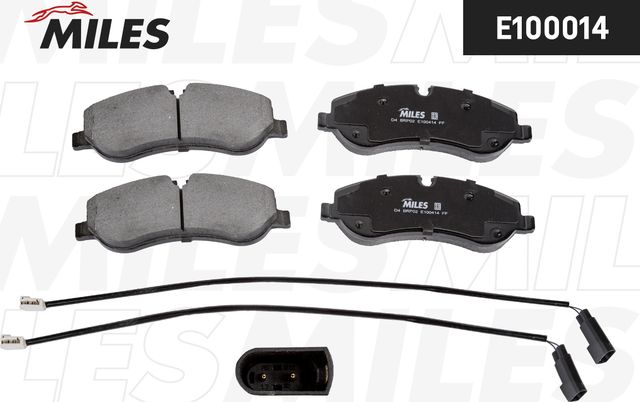 Тормозные колодки Miles (Semi-Metallic). Артикул E100414