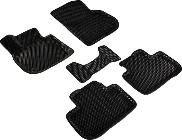 Коврики Seintex 3D EVA ромб для салона BMW X3 G01 2017-2026 ЧЕРНЫЕ. Артикул 98208
