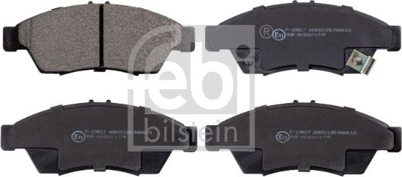 Тормозные колодки Febi Bilstein. Артикул 116348
