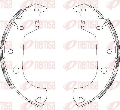 Тормозные колодки Remsa. Артикул 4125.00