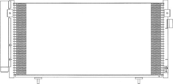 Радиатор кондиционера (конденсатор) Sakura. Артикул 5421-9801