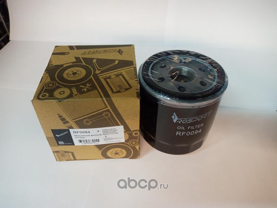 ФИЛЬТР МАСЛЯНЫЙ FORD TRANSIT (06-) (Rospart). Артикул RF0094