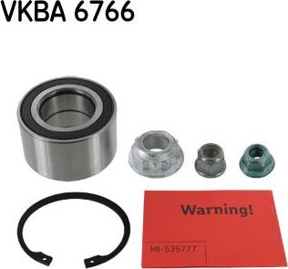 Ступичный подшипник (комплект) SKF передний для SEAT Mii 2011-2026. Артикул VKBA 6766