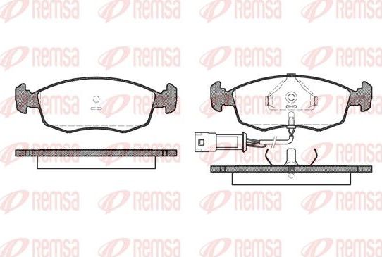 Тормозные колодки Remsa передние для Ford Scorpio I 1985-1994. Артикул 0172.02